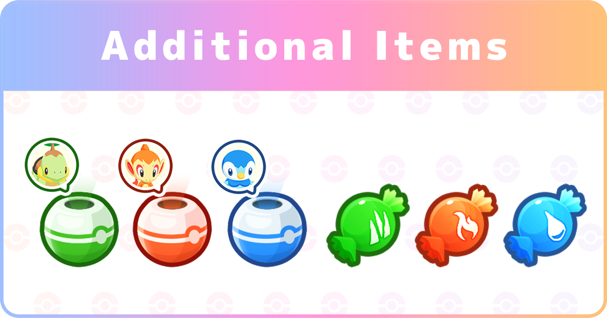 Image of the additional items (set)